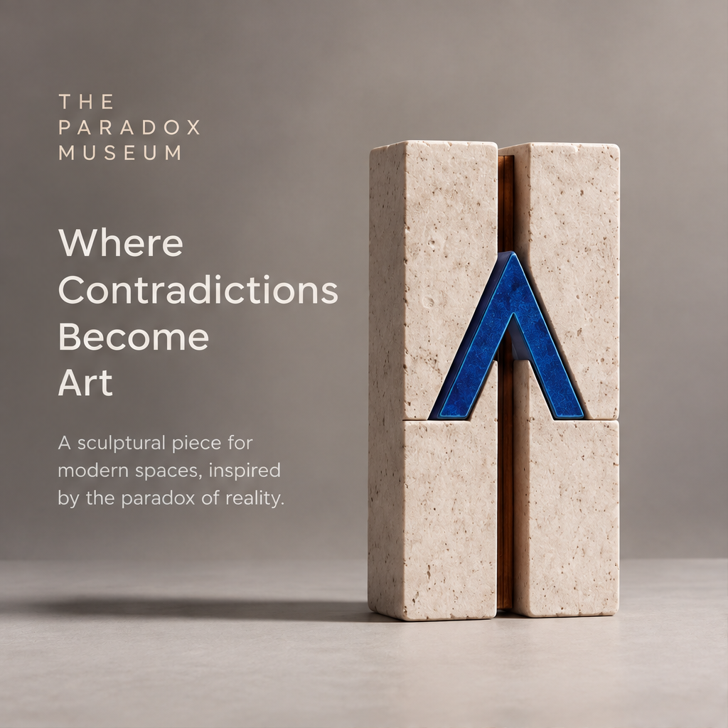 The Paradox Museum – Twin Column Stone Art Sculpture