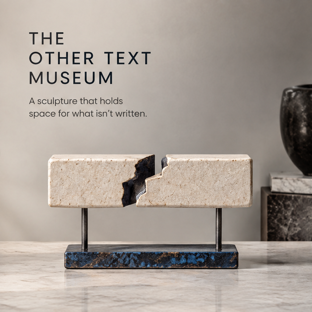 The Other Text Museum – Stone Split Art Sculpture