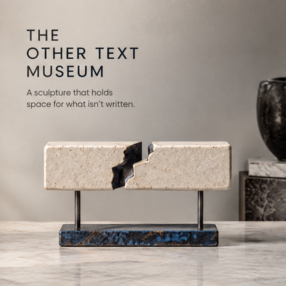 The Other Text Museum – Stone Split Art Sculpture