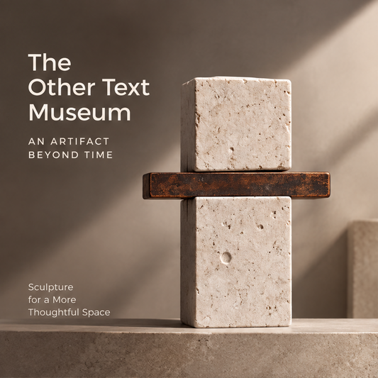 The Other Text Museum – Cross Stone Art Sculpture