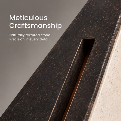 The Art of Otherness – Dual Stone Triangle Art Sculpture