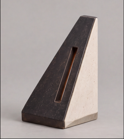 The Art of Otherness – Dual Stone Triangle Art Sculpture