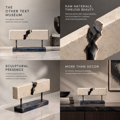 The Other Text Museum – Stone Split Art Sculpture